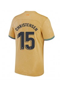 Barcelona Andreas Christensen #15 Voetbaltruitje Uit tenue 2022-23 Korte Mouw